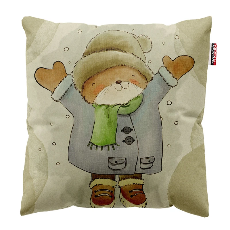 کوسن کودک پاد آفرین مدل خرس فانتزی کد k159 سایز 30*30 سانتی متر