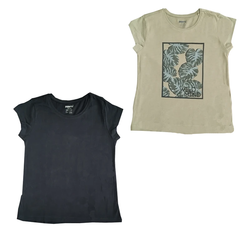تی شرت پسرانه پیپرتس مدل A00 مجموعه 2 عددی