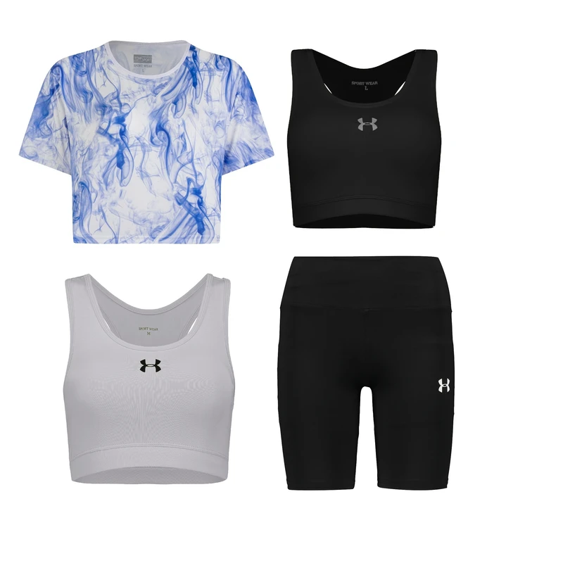 ست چهار تکه لباس ورزشی زنانه مدل 1801-1801-56-69