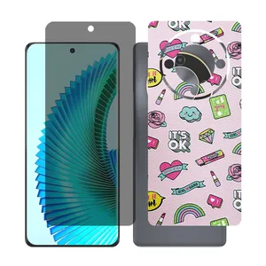 Glass together model privacy screen protector suitable for Honor X9b mobile phone with back cover sticker