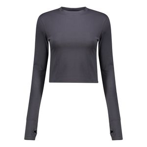 کراپ‌ تی‌شرت آستین بلند زنانه ایزی دو مدل 1128