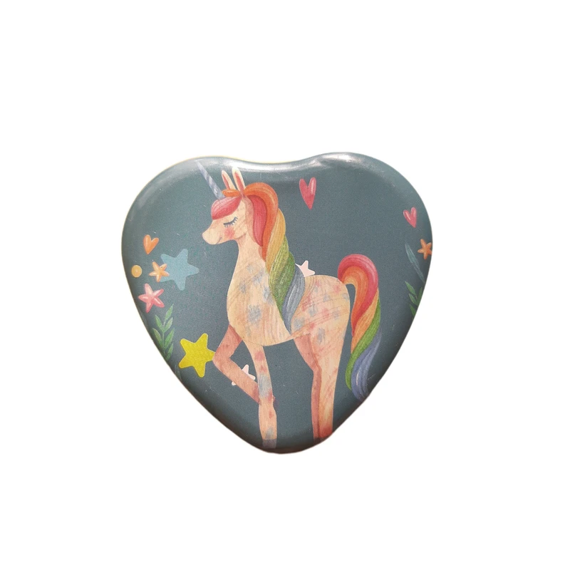 جعبه هدیه مدل قوطی فلزی طرح یونیکورن 