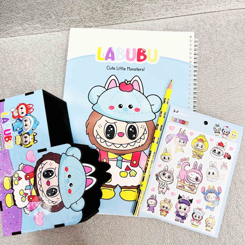 بسته لوازم تحریر مدل لبوبو مجموعه 3 عددی