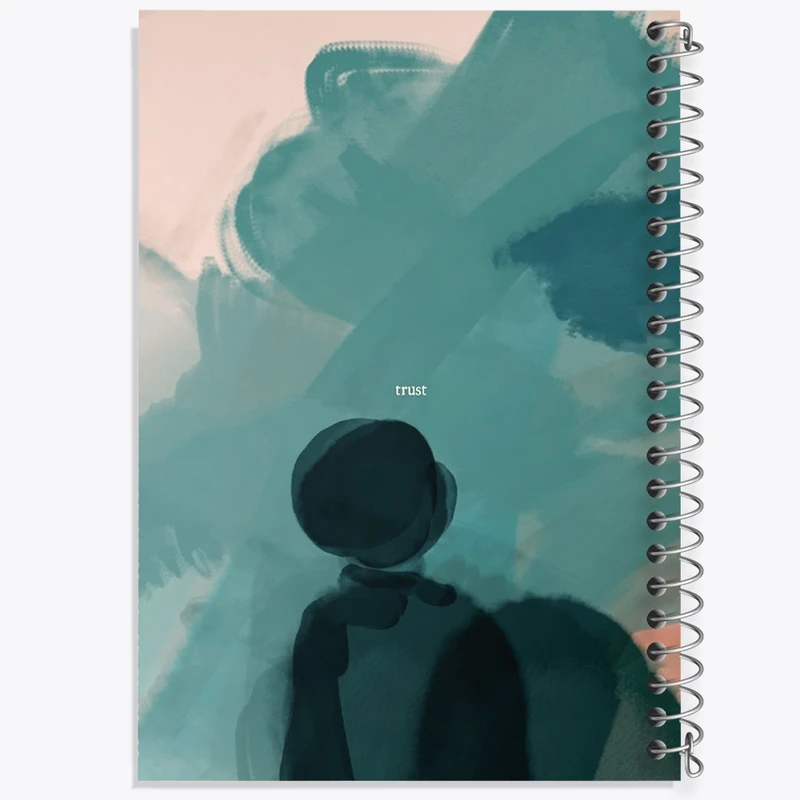 دفتر نت موسیقی 50 برگ خندالو مدل دکوراتیو (decorative) کد F1734