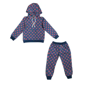 ست هودی و شلوار بچگانه مدل قلب