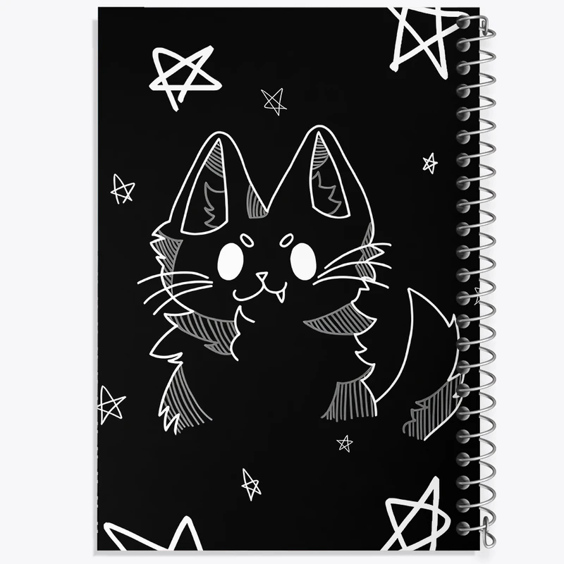 دفتر نقاشی 50 برگ خندالو طرح گربه بامزه کد N5478