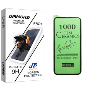 JF Diamond glass Ceramics Screen Protector For Apple اپل iPhone XR