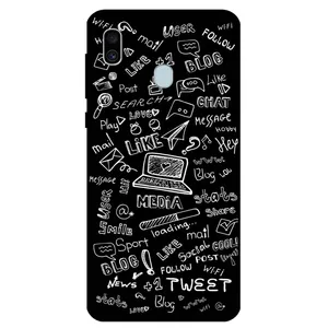 Megafone Social Media 1898 Cover For Samsung Galaxy A40