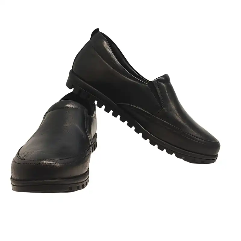 کفش طبی زنانه سرزمین چرم کد 1580 رنگ مشکی