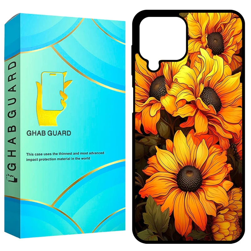 کاور قاب گارد طرح آفتاب گردان مدل GCHPA12 مناسب برای گوشی موبایل سامسونگ Galaxy A12 / A12 Nacho / M12 