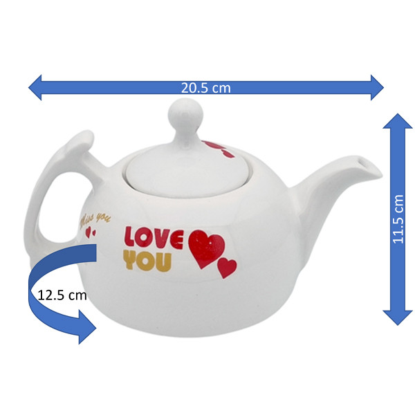 ست قوری و وارمر مدل شقایق کد 2415 گنجایش 600 میلی لیتر