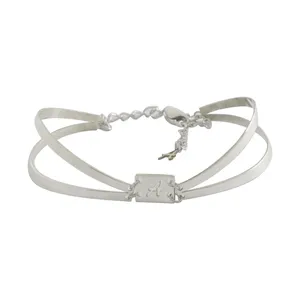 دستبند نقره زنانه دلی جم طرح  A  کد  634 D