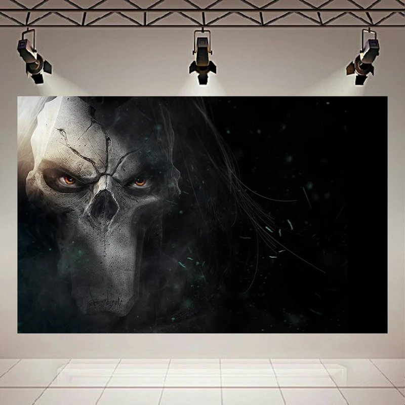 پوستر طرح جمجمه مدل گیم death from dark siders کد AR10690