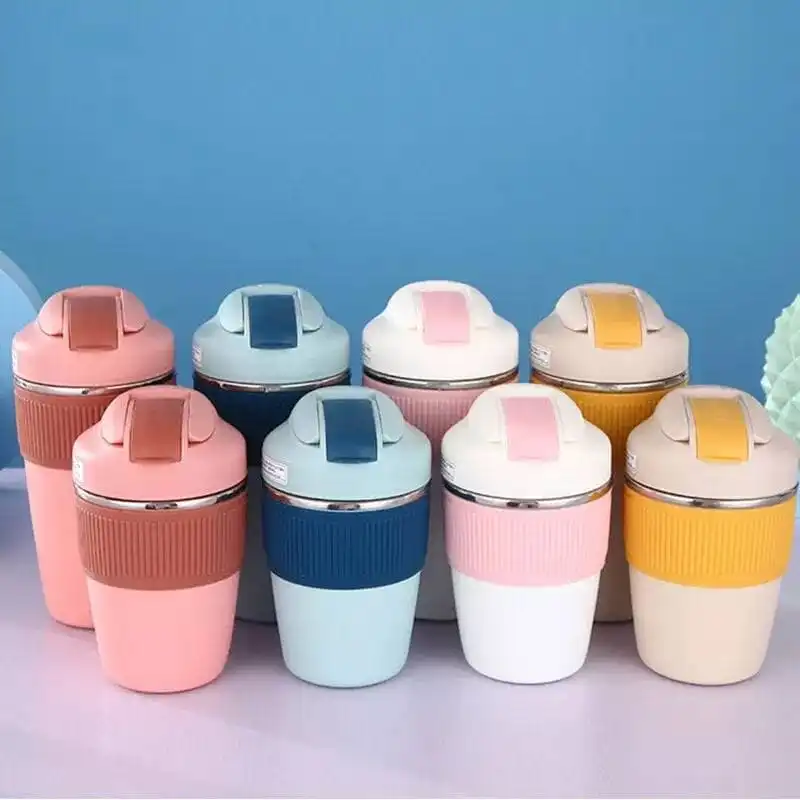 ماگ سفری مدل دو حالته دور سیلیکون گنجایش 0.350 لیتر