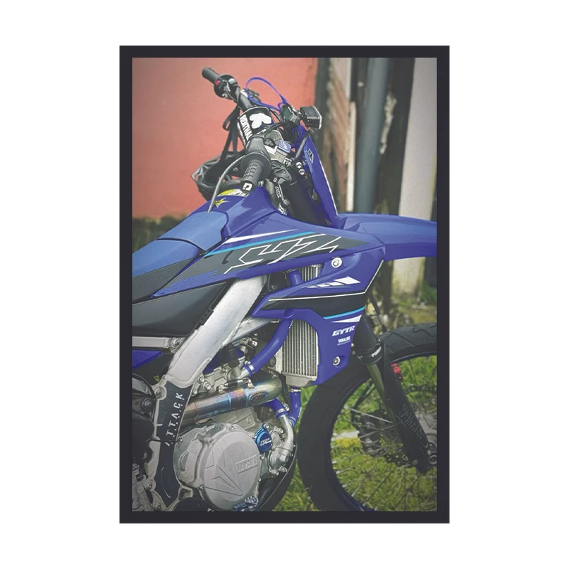 تابلو طرح موتور یاماها YZ کد 06 فریم مشکی