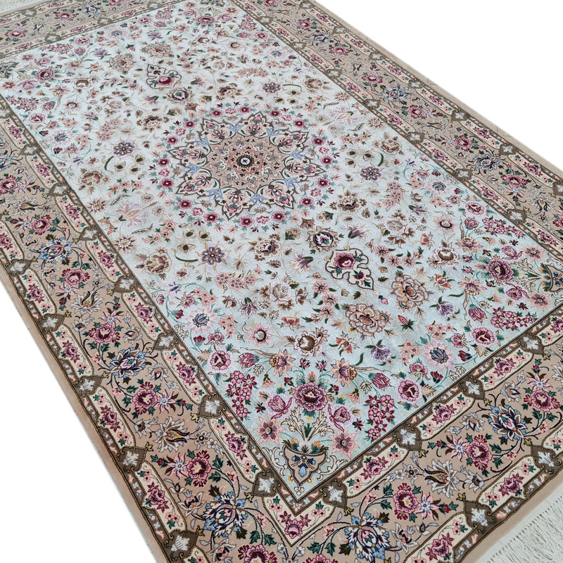 فرش دستبافت دو نیم متری اصفهان آبتین کد 1873