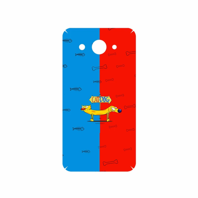 برچسب پوششی ماهوت مدل CatDog مناسب برای گوشی موبایل هوآوی Y3 2018