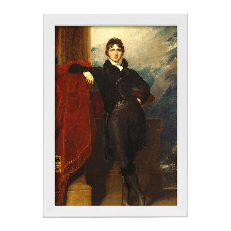 تابلو خندالو مدل نقاشی لرد گرانویل لوسون اثر سر توماس لارنس کد F12358