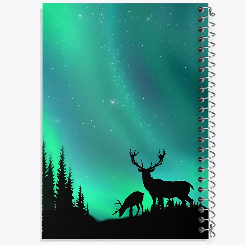 دفتر لیست خرید 50 برگ خندالو طرح شفق قطبی کد F5882