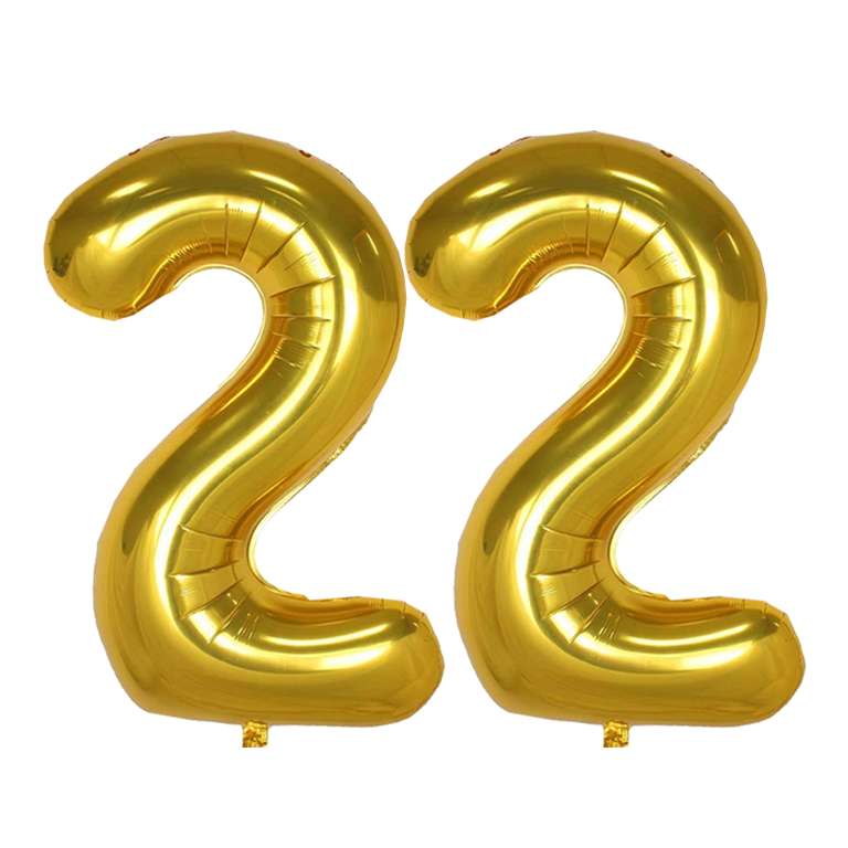 بادکنک فویلی مدل 22 بسته دو عددی