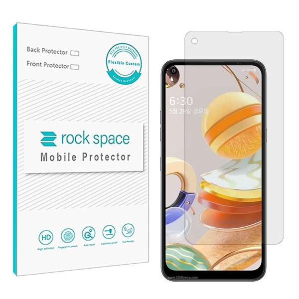 محافظ صفحه نمایش شفاف راک اسپیس مدل Hygel مناسب برای گوشی موبایل ال جي Q61