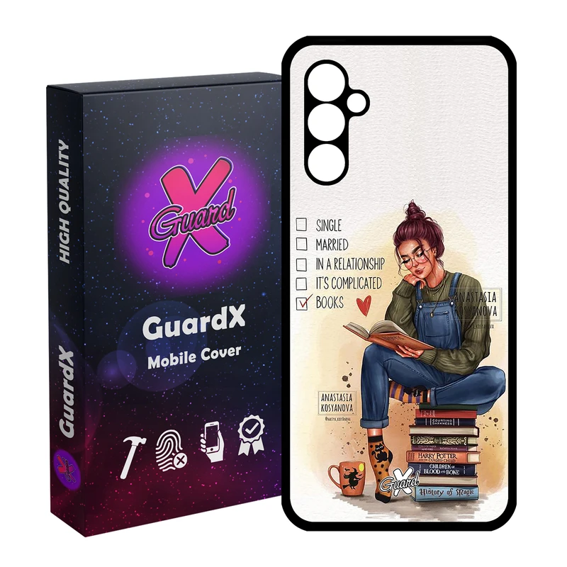 کاور گارد ایکس طرح دختر مدل Glass10286 مناسب برای گوشی موبایل سامسونگ Galaxy A24/A24 4G/M34 5G