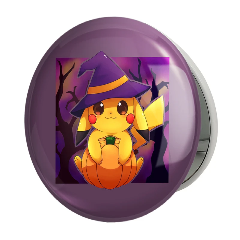 آینه جیبی خندالو طرح پیکاچو انیمه پوکمون مدل تاشو کد 17370 