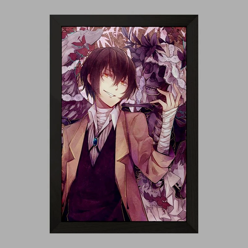 تابلو خندالو مدل اوسامو دازای انیمه سگ های ولگرد بانگو  کد 11779