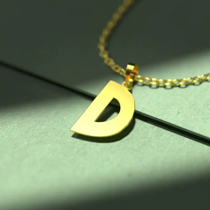 گردنبند طلا 18 عیار زنانه مدوپد مدل حرف D کد H3-1-1071