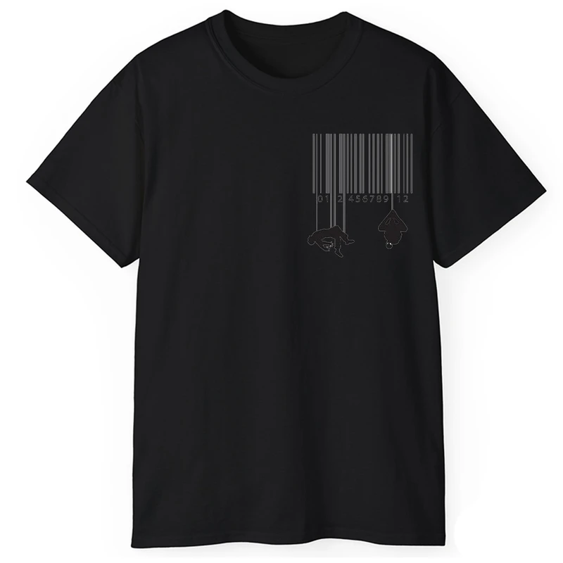 تی‌شرت آستین کوتاه مردانه پاد آفرین مدل بارکد عنکبوتی 3