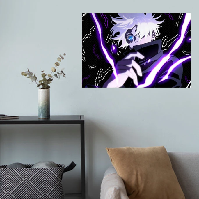 پوستر گوفی مدل گوجو ساتورو انیمه جوجوتسو کایسن طرح Gojo Satoru Jujutsu Kaisen Anime JJK کد HORZ11