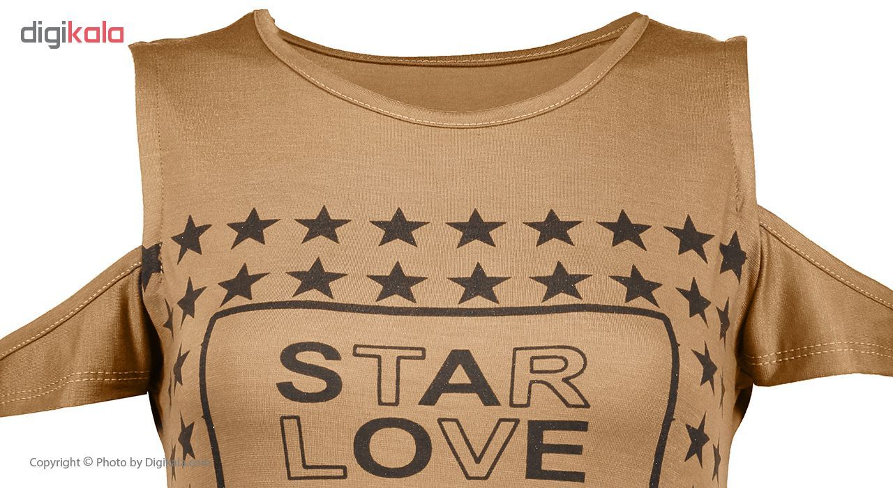 ست تی شرت و شلوار ورزشی زنانه مدل Star-ِD-BR - - 12