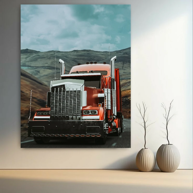 پوستر طرح غول کلاسیک مدل کامیون های دنیا کد FP104964