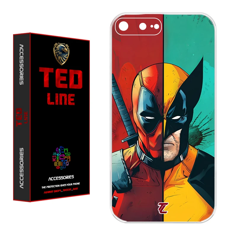 کاور تد لاین طرح ددپول و ولورین کد 1134 مناسب برای گوشی موبایل اپل Iphone 7 Plus / 8 Plus