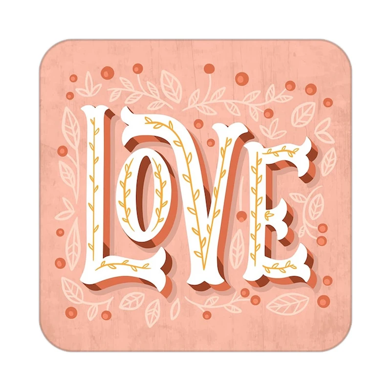 زیر لیوانی کاکتی طرح عاشقانه مدل mp39190