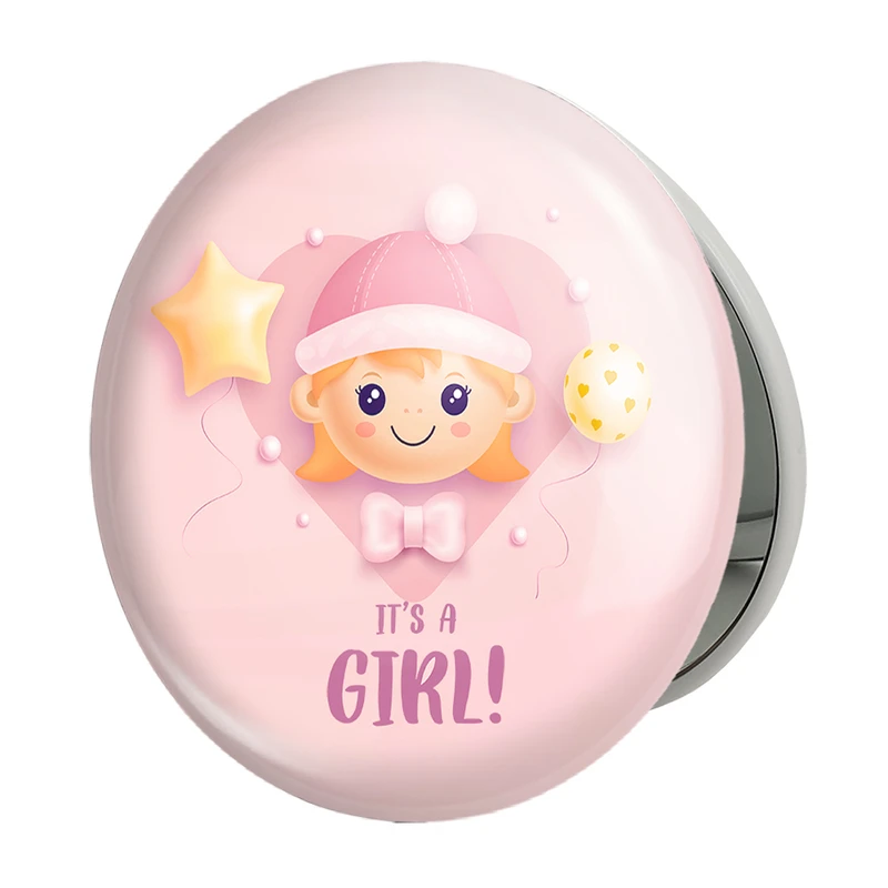 آینه جیبی خندالو طرح تعیین جنسیت مدل تاشو کد 10953 