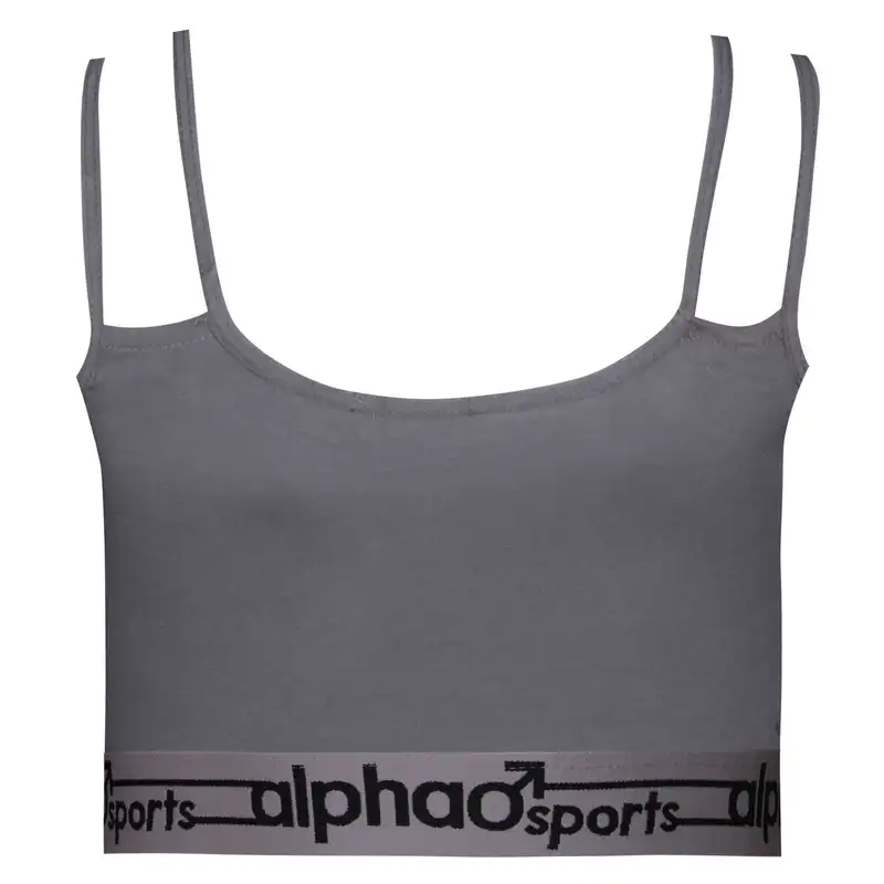 ست نیم تنه و شورت ورزشی زنانه کوزا مدل 9142-11 رنگ طوسی