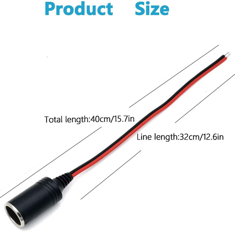 سوکت مادگی فندکی خودرو مدل سیم دار کد 1