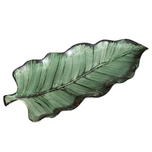 شرینی خوری سرامیکی طرح برگ