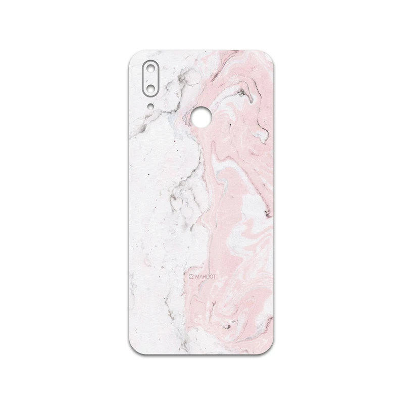 برچسب پوششی ماهوت مدل Blanco-Pink-Marble مناسب برای گوشی موبایل هوآوی Y9 2019