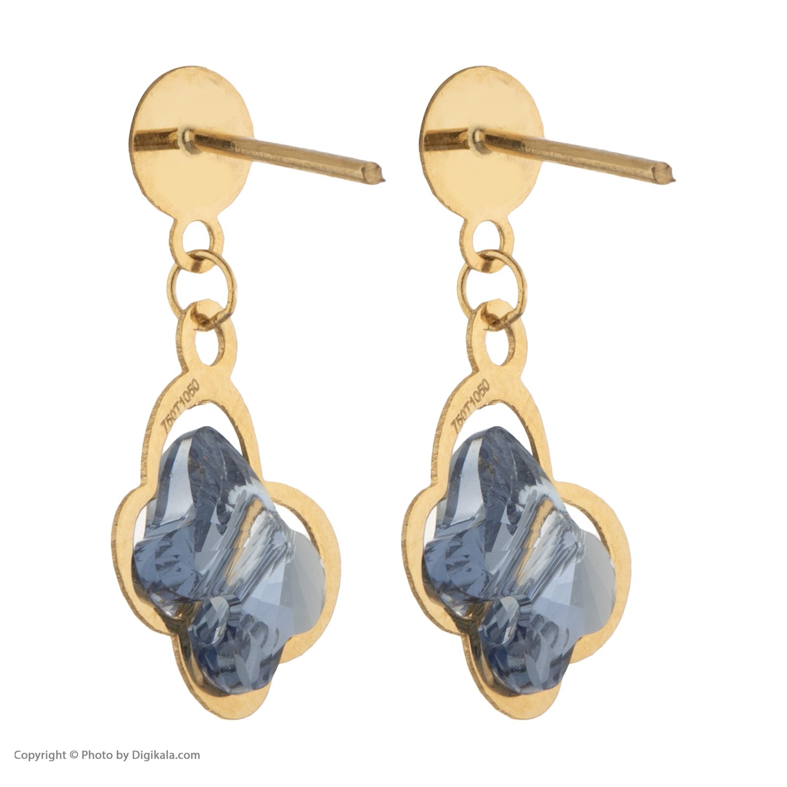 گوشواره طلا 18 عیار زنانه مایا ماهک مدل ME0893 - - 4