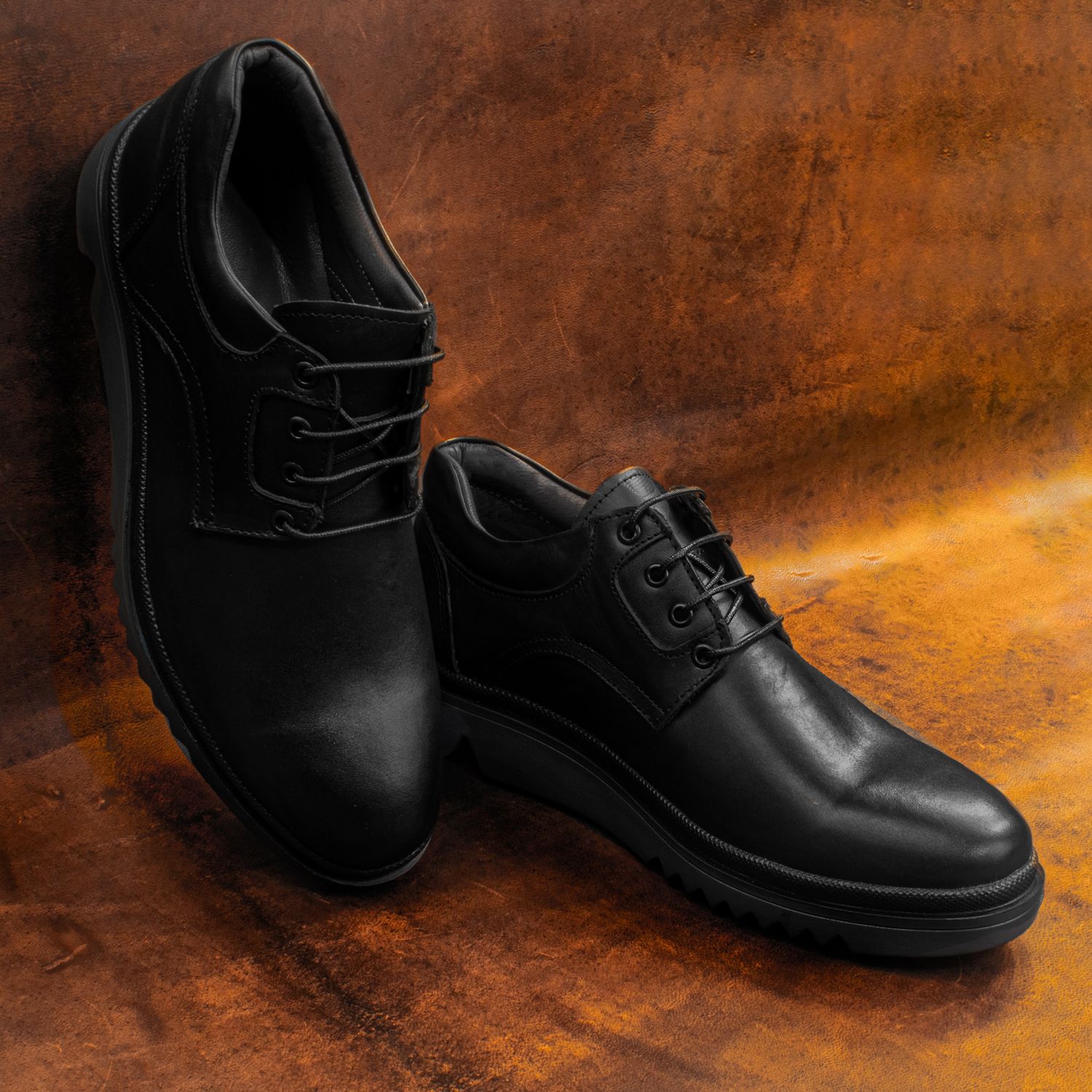 کفش روزمره مردانه چرم عطارد مدل SH05 -  - 5