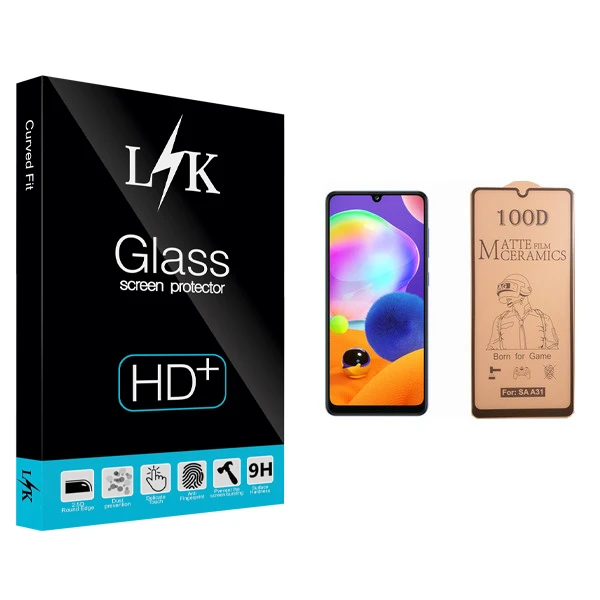محافظ صفحه نمایش سرامیکی ال کی مدل +LITE مناسب برای گوشی موبایل سامسونگ Galaxy A31