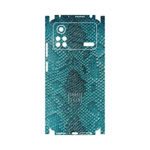 MAHOOT Blue Snake Skin-FullSkin Cover Sticker for Xiaomi Poco X4 Pro 5G