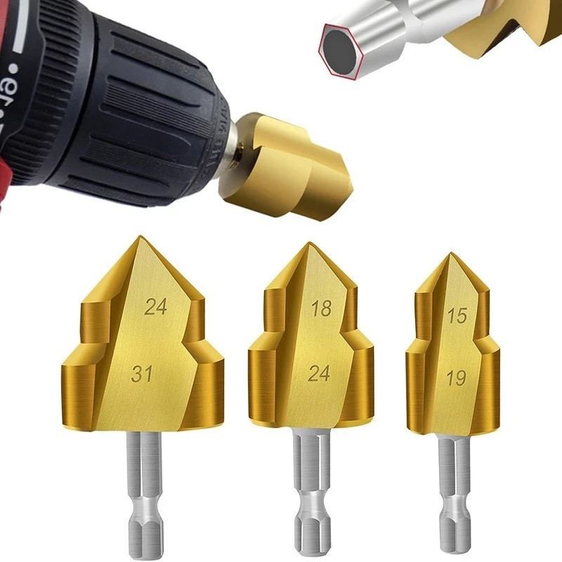 مته کاجی تخلیه لوله المپیا کد MKL003 مجموعه 3 عددی