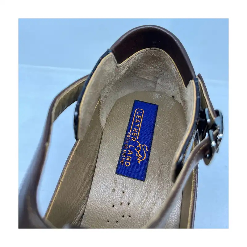 کفش زنانه سرزمین چرم کد 1380 رنگ قهوه ای