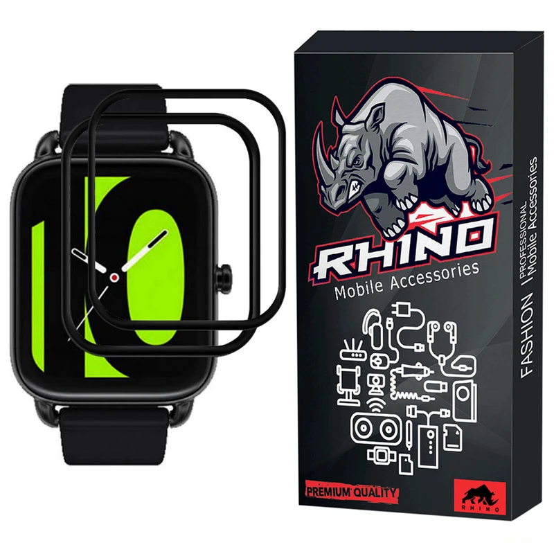 محافظ صفحه نمایش راینو مدل R-PMMA مناسب برای ساعت هوشمند هایلو RS4 بسته 2 عددی