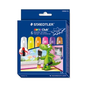 مداد شمعی 6 رنگ استدلر مدل norıs club gel crayon 