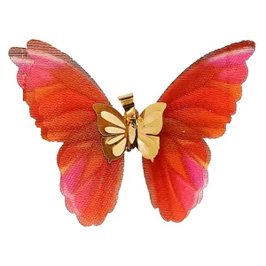 آویز گردنبند طلا 18 عیار زنانه مدل   پروانه کد 180