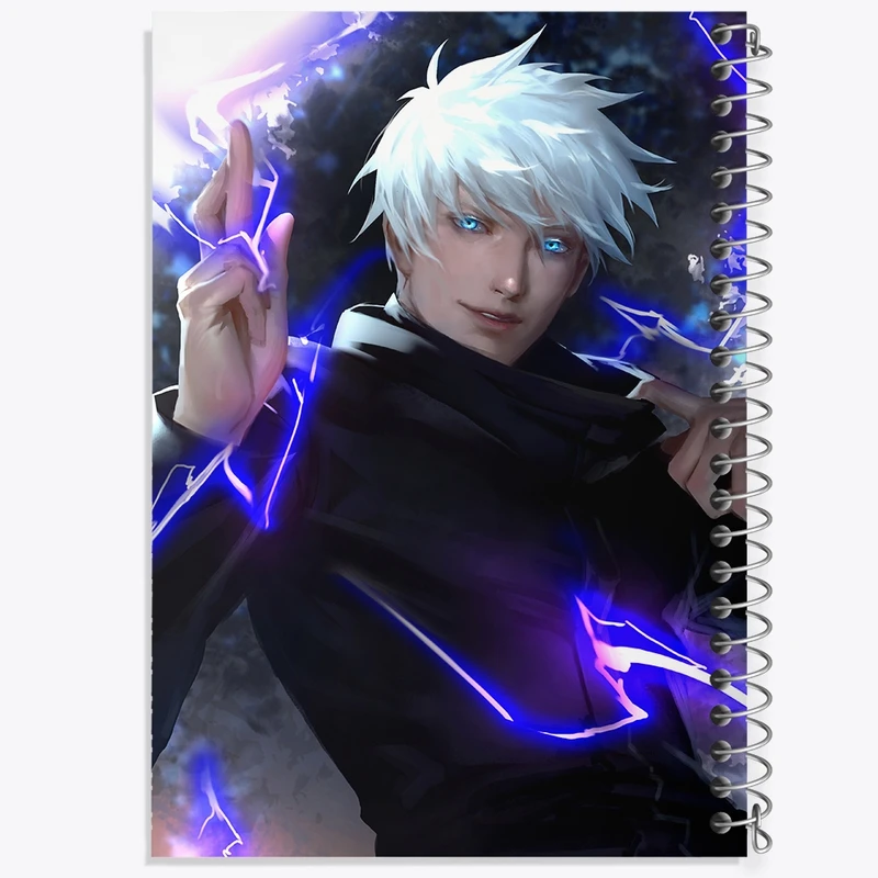 دفتر مشق 50 برگ خندالو طرح گوجو ساتورو انیمه جوجوتسو کایزن کد F757